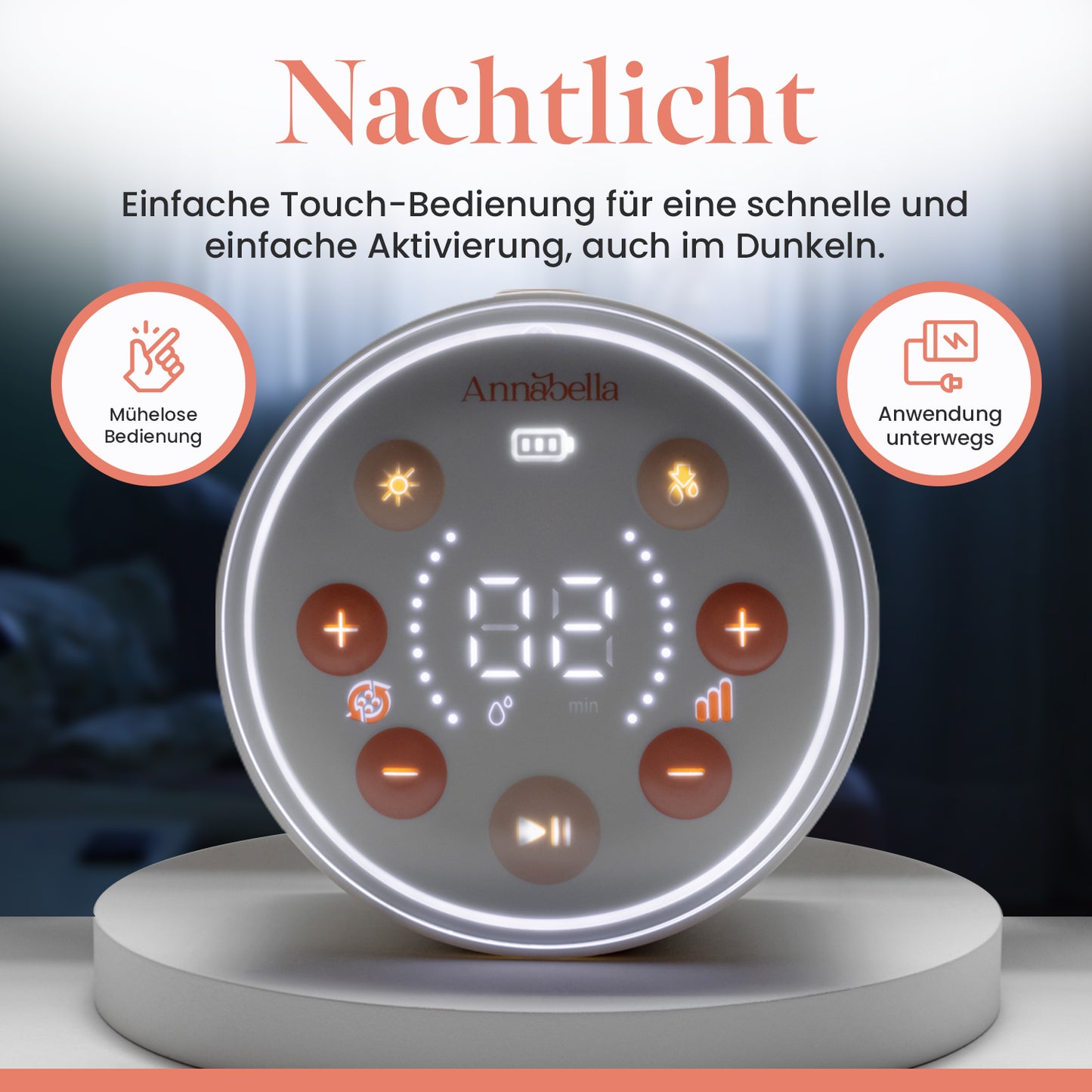 Annabella Dubbele Elektrische Borstkolf - 18-24mm maat + Gratis Bh