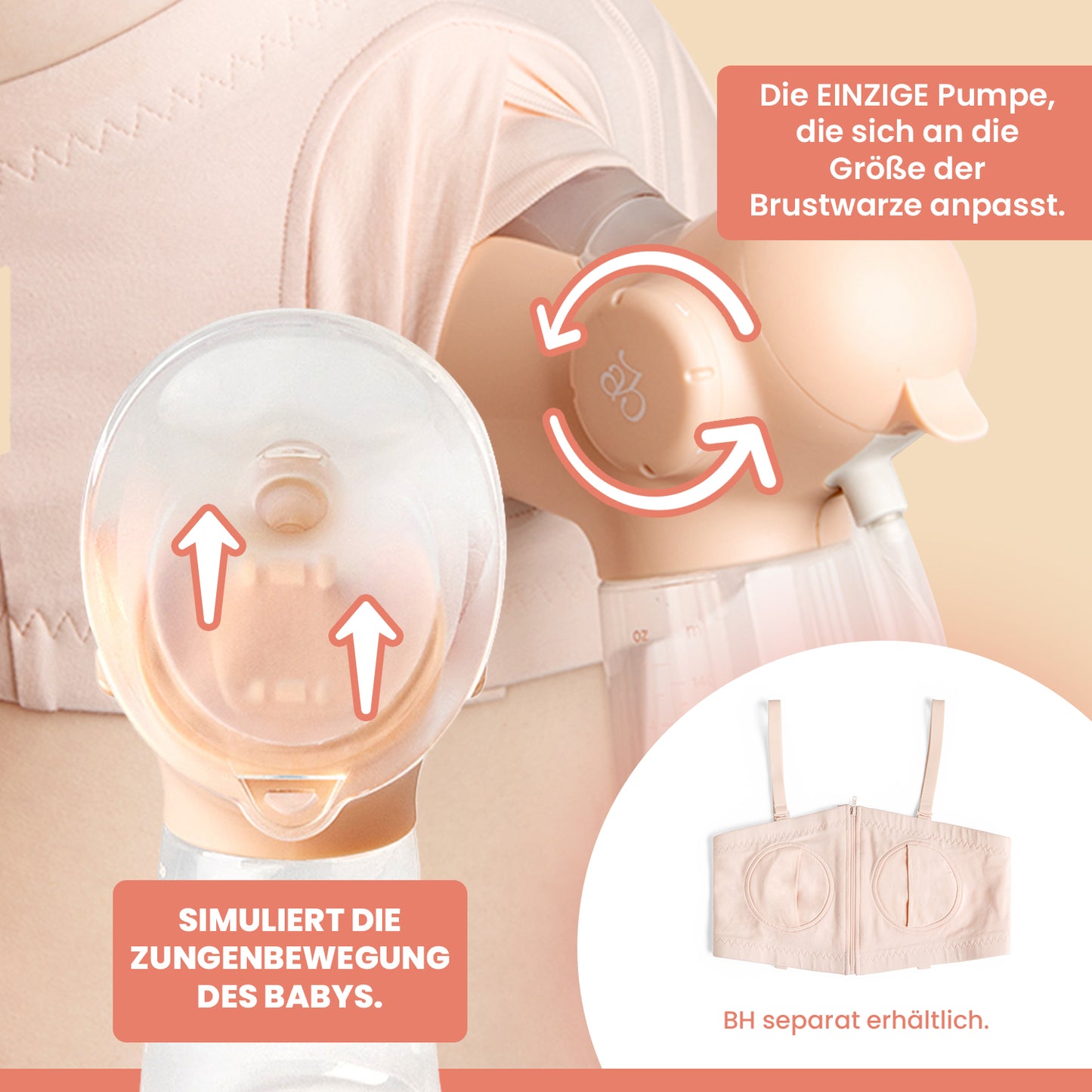 Annabella Dubbele Elektrische Borstkolf - 18-24mm maat + Gratis Bh