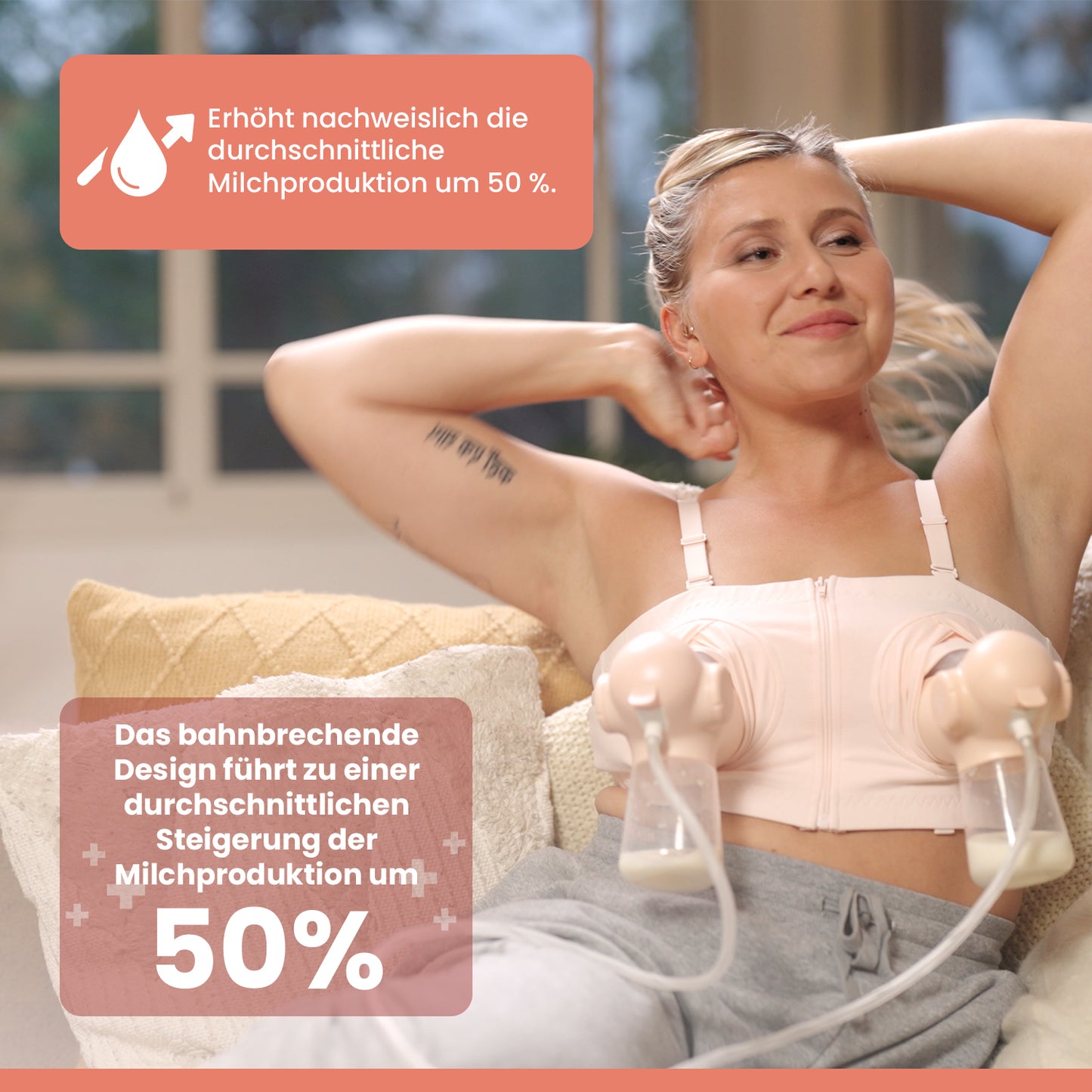 Annabella Dubbele Elektrische Borstkolf - 18-24mm maat + Gratis Bh